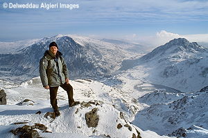 Photographs - Pierino Algieri on Y Garn summit