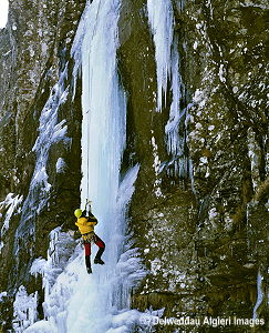 Photographs - Ice climbing