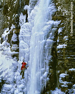 Photographs - Ice climbing