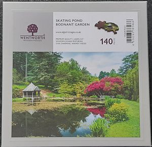 MIDI WOODEN JIGSAW PUZZLES - Skating Pond Bodnant Garden