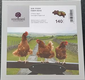 MIDI WOODEN JIGSAW PUZZLES - Farm Hens