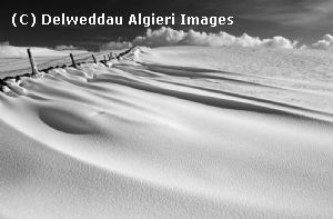 Photographs - Snowdrift b&w
