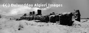 Photographs - Rhos Quarry barracks b&w panoramic*